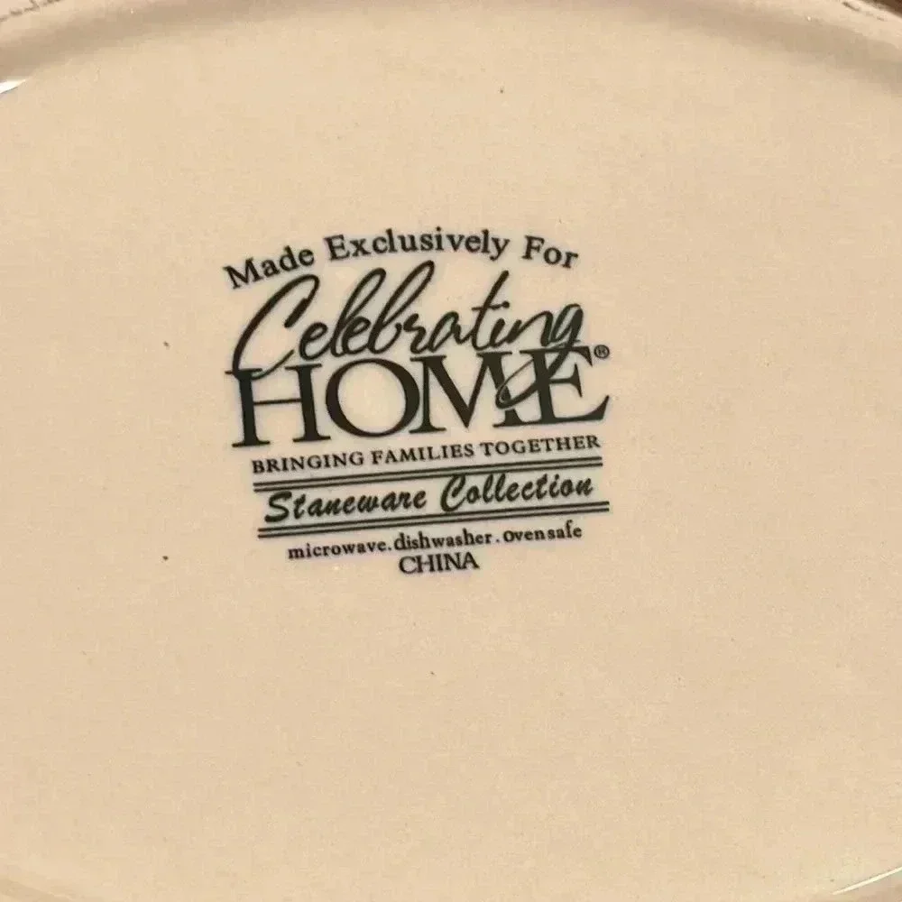 Celebrating Home Stoneware Collection Football oven-microwave-dishwasher safe